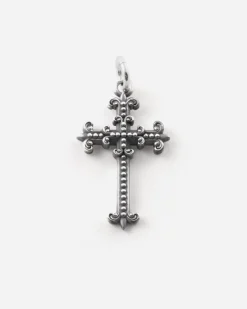 CIONDOLO CROCE GOTICA PICCOLA GRACIA IN ARGENTO