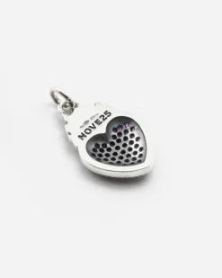 CIONDOLO CUORE GLITTERING EX-VOTO IN ARGENTO CON BRILLANTI