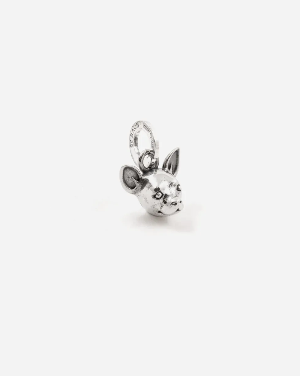 CIONDOLO MINI CHARM CHIHUAHUA IN ARGENTO