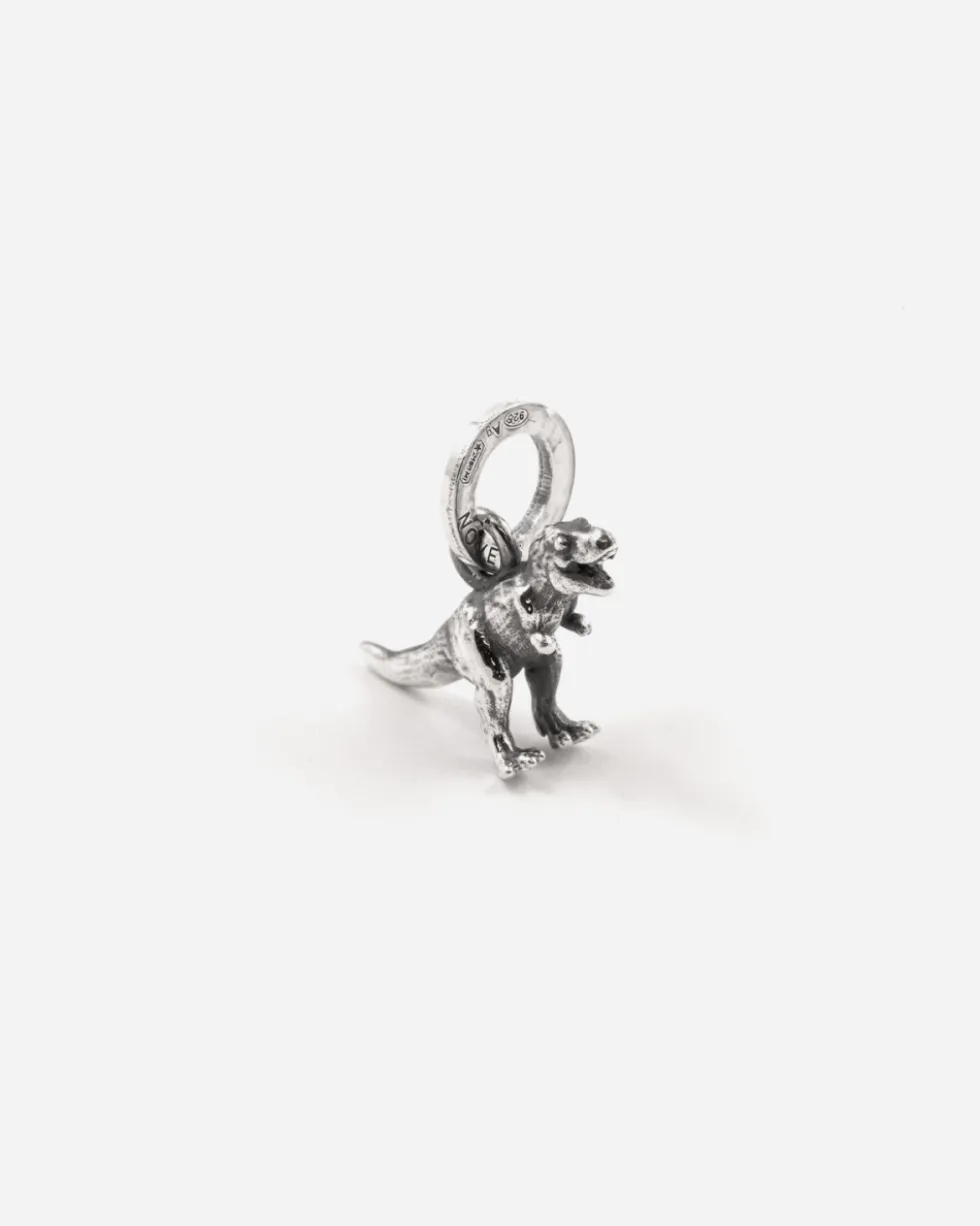 CIONDOLO MINI CHARM DINOSAURO IN ARGENTO