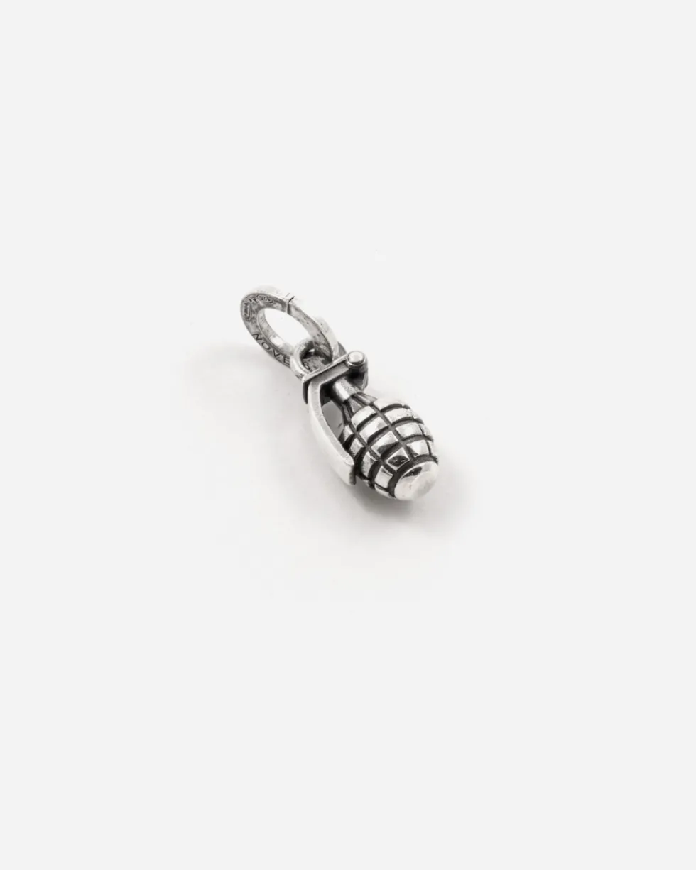 CIONDOLO MINI CHARM GRANATA IN ARGENTO