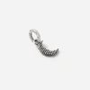 CIONDOLO MINI CHARM LUNA PUNTINATA IN ARGENTO