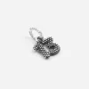 CIONDOLO MINI CHARM NUMERO 13 PUNTINATO IN ARGENTO