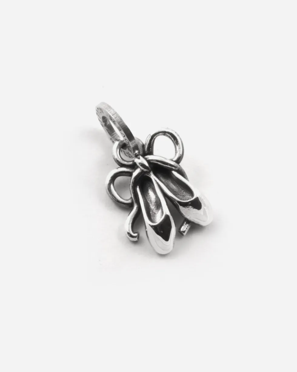 CIONDOLO MINI CHARM SCARPINE DANZA IN ARGENTO