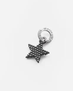 CIONDOLO MINI CHARM STELLA PUNTINATA IN ARGENTO