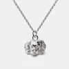 COLLANA CON CIONDOLO CAVALIER KING IN ARGENTO