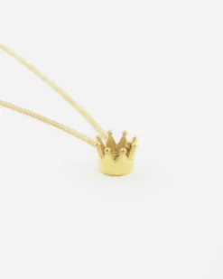 COLLANA CON CIONDOLO CORONA KEBHOUZE PLACCATA ORO