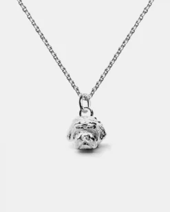 COLLANA CON CIONDOLO MALTESE IN ARGENTO