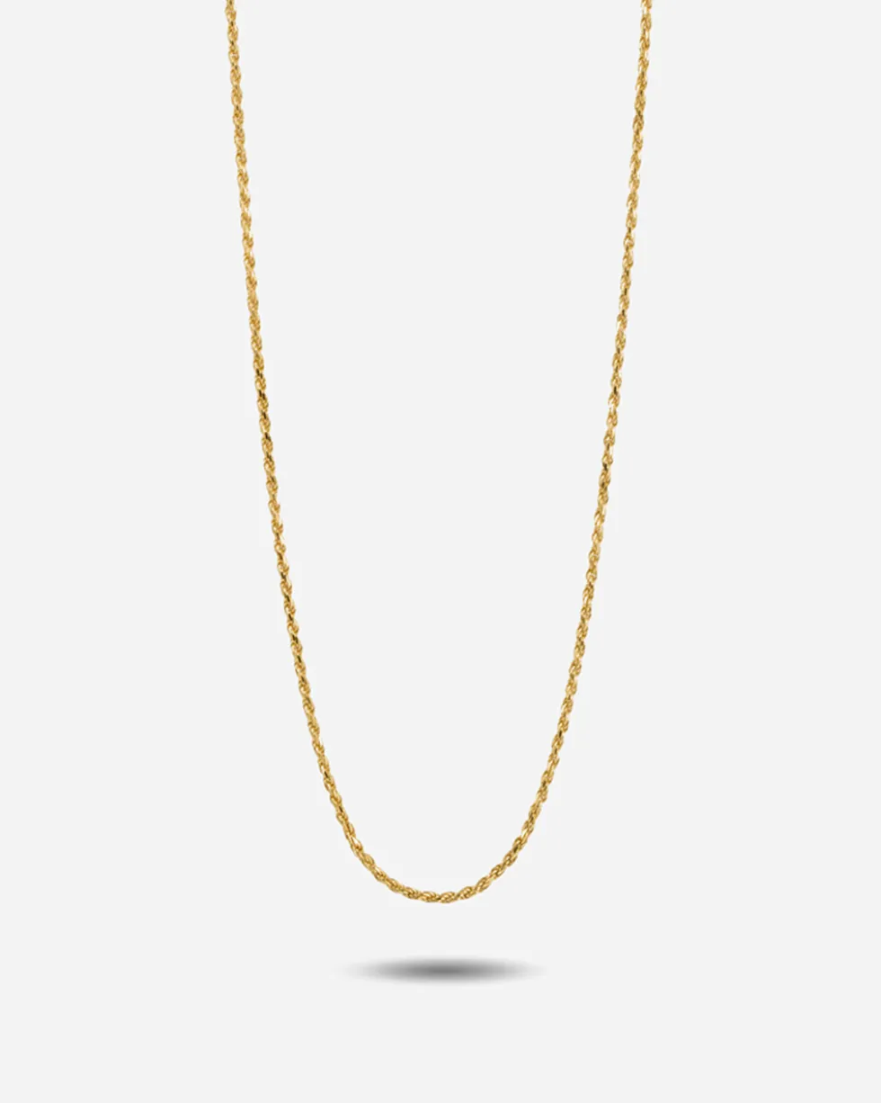 COLLANA CORDA DIAMANTATA 025 CON ALLUNGHINI ORO GIALLO