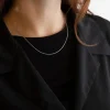 COLLANA CORDA DIAMANTATA 025 IN ARGENTO CON ALLUNGHINI