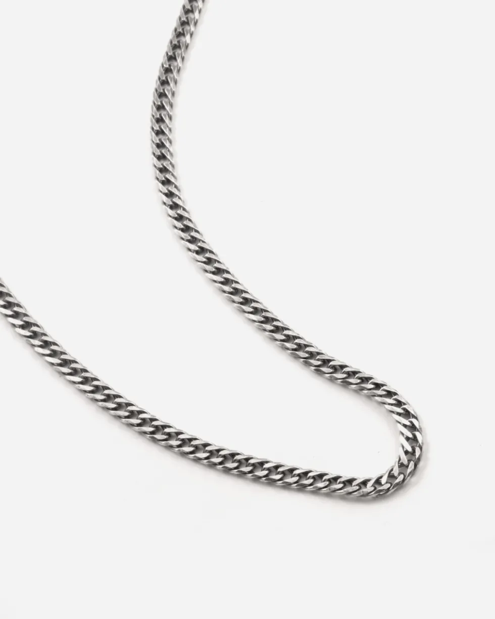 COLLANA GRUMETTA DOPPIO ROMBO IN ARGENTO