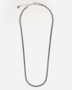 COLLANA GRUMETTA DOPPIO ROMBO IN ARGENTO