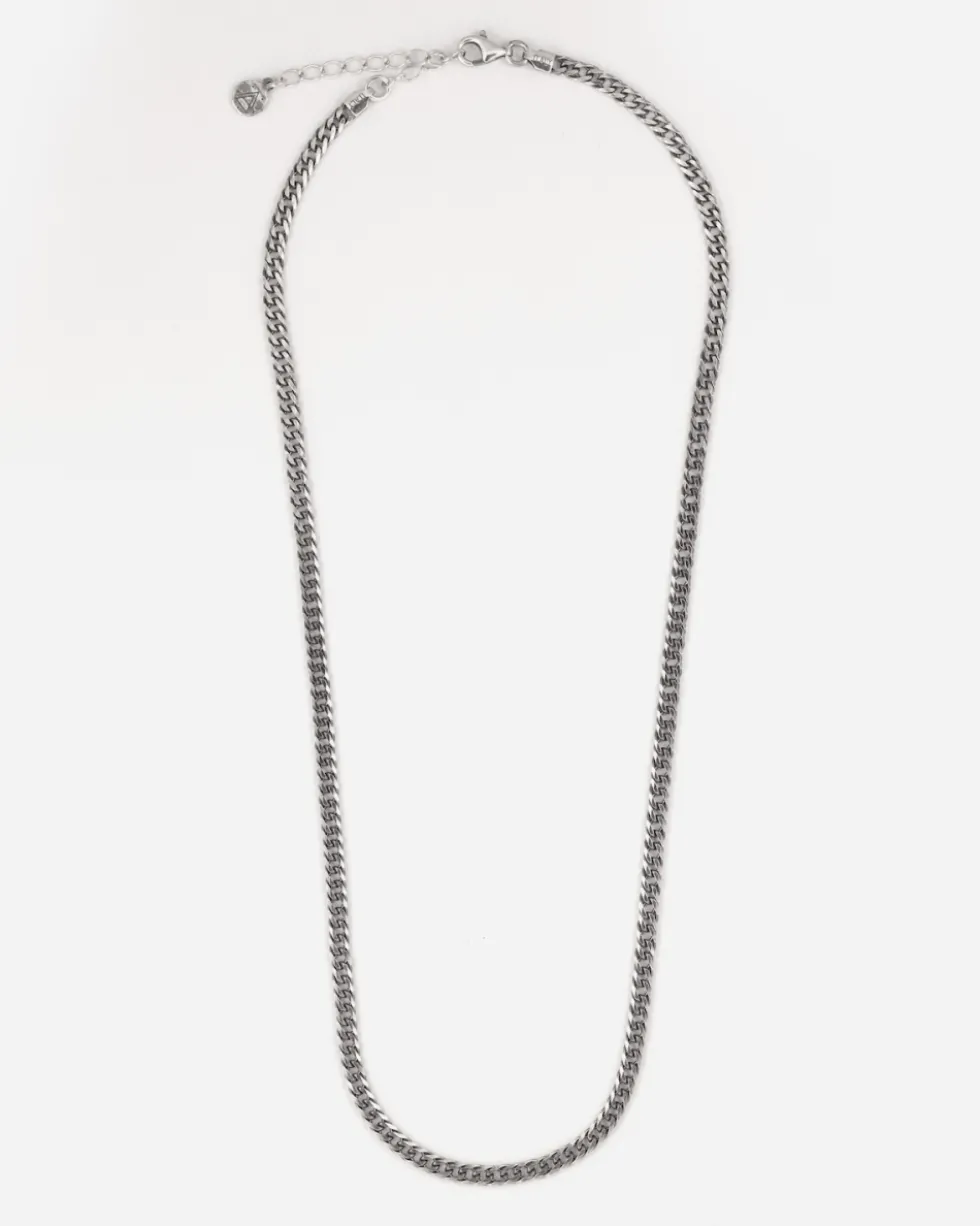 COLLANA GRUMETTA DOPPIO ROMBO IN ARGENTO