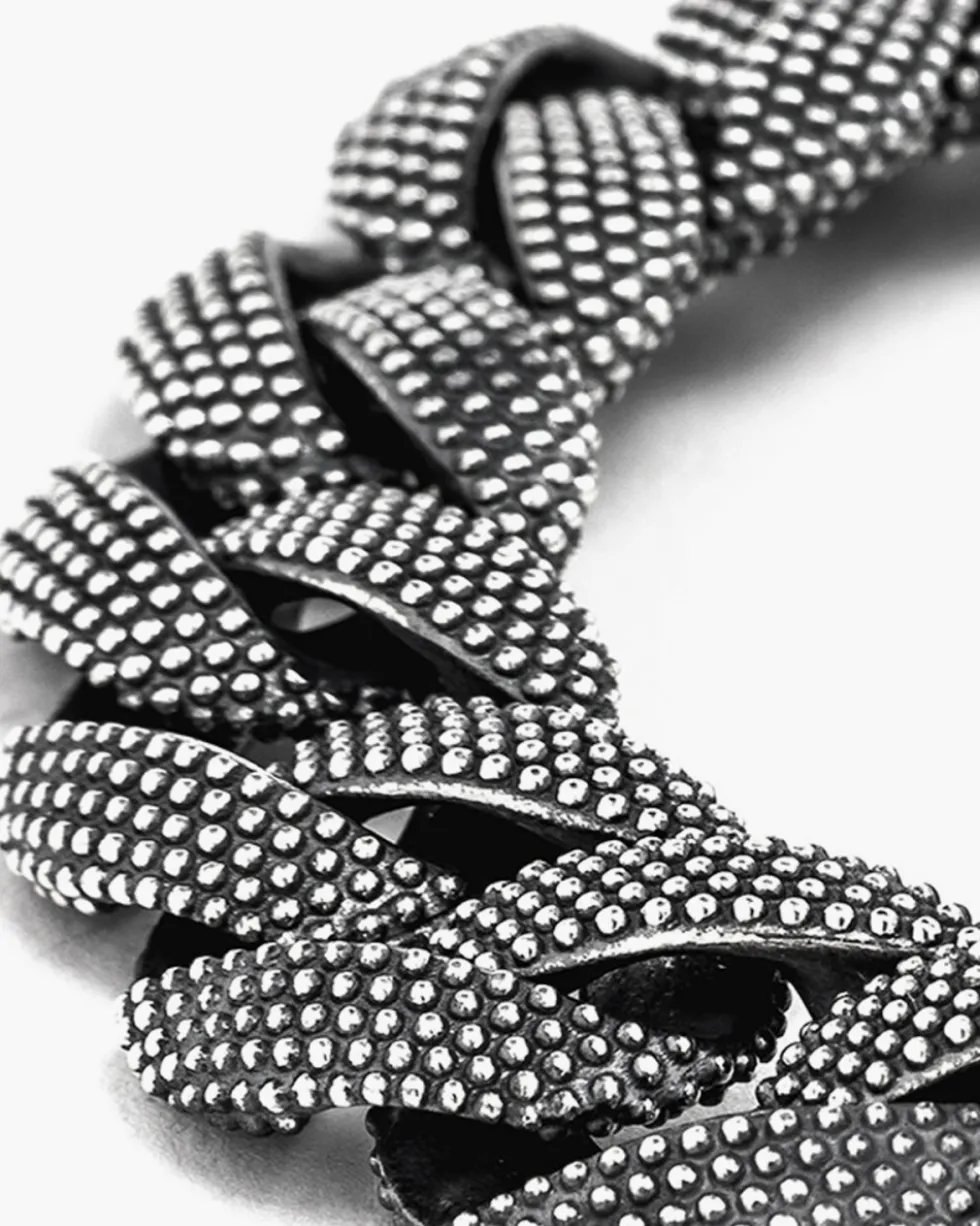 COLLANA GRUMETTA PUNTINATA IN ARGENTO