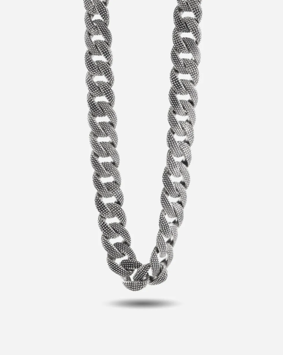 COLLANA GRUMETTA PUNTINATA IN ARGENTO
