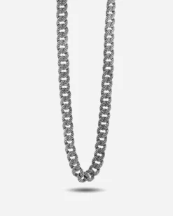 COLLANA GRUMETTA PUNTINATA PICCOLA IN ARGENTO
