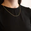 COLLANA MINI CORDA PLACCATA ORO