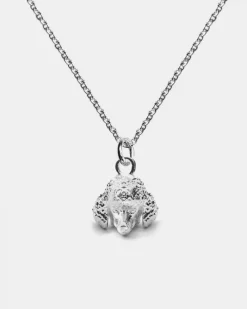 COLLANA PENDENTE BARBONCINO / ARGENTO LUCIDO