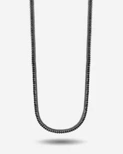 COLLANA TENNIS BLACK FOXTAIL