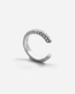 EAR CUFF IN ARGENTO CON BRILLANTI
