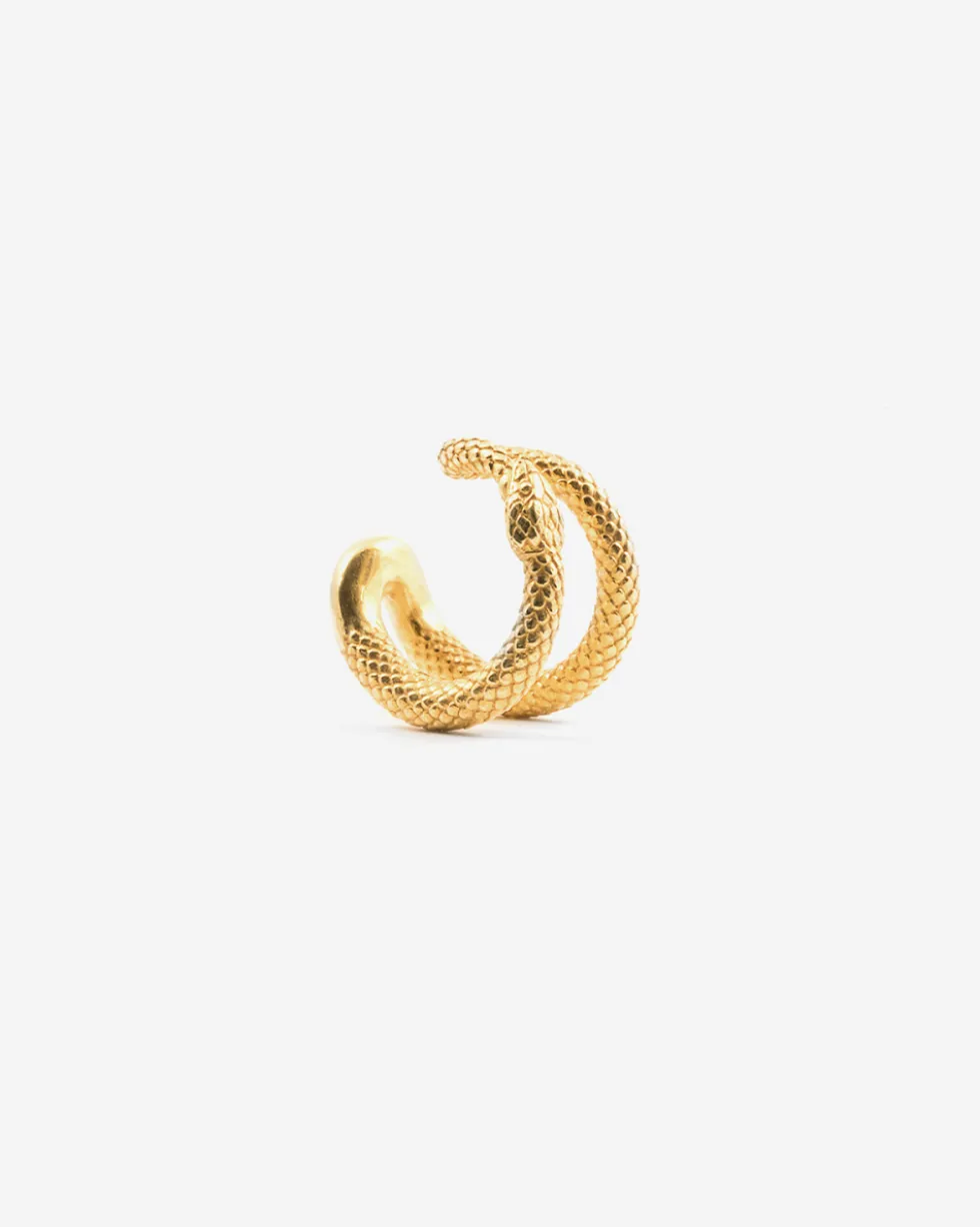 EAR CUFF SERPENTINE PLACCATO ORO