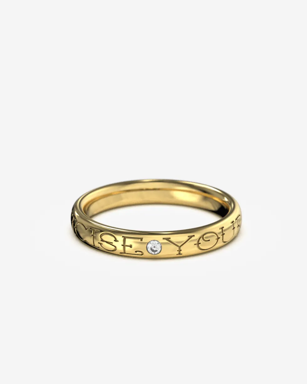 FEDE NUZIALE CONFORT CON DIAMANTE H3,5