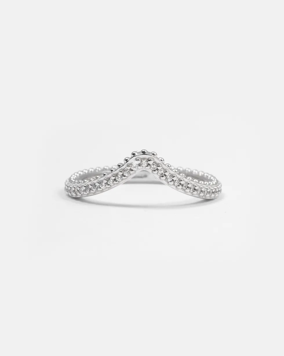 FEDINA CHEVRON BIND IN ARGENTO CON BRILLANTI
