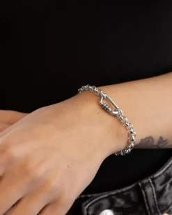 MINI MOSCHETTONE IN ARGENTO