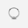 ORECCHINO A CERCHIO DIAM 8 MM CON SCATTINO IN ARGENTO