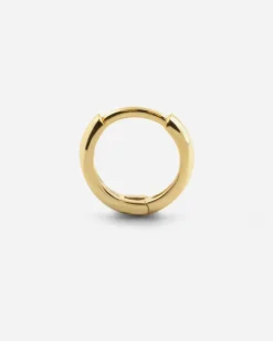 ORECCHINO A CERCHIO DIAM 8 MM CON SCATTINO PLACCATO ORO