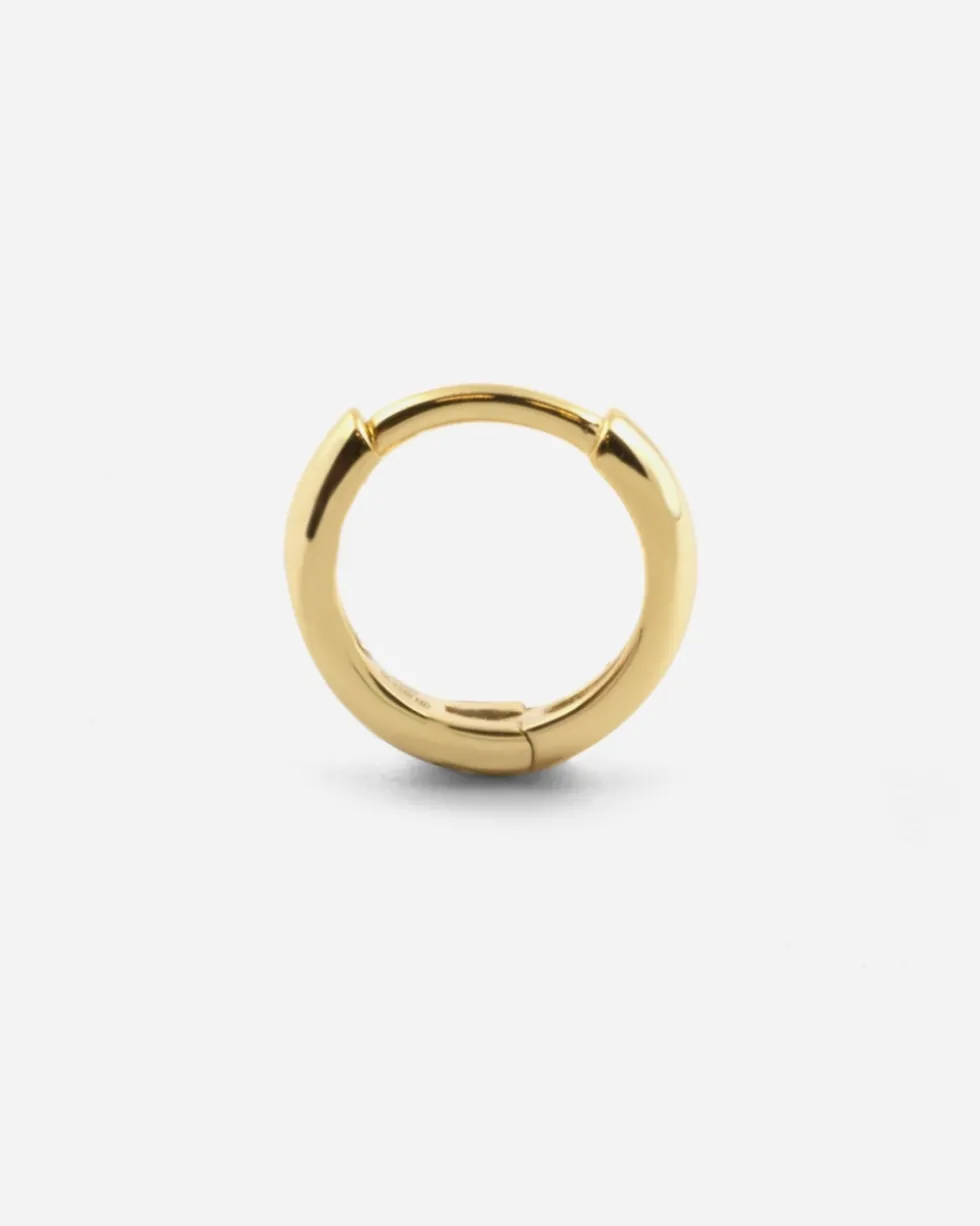 ORECCHINO A CERCHIO DIAM 8 MM CON SCATTINO PLACCATO ORO