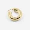 ORECCHINO A CERCHIO FILO TONDO 7 MM PLACCATO ORO