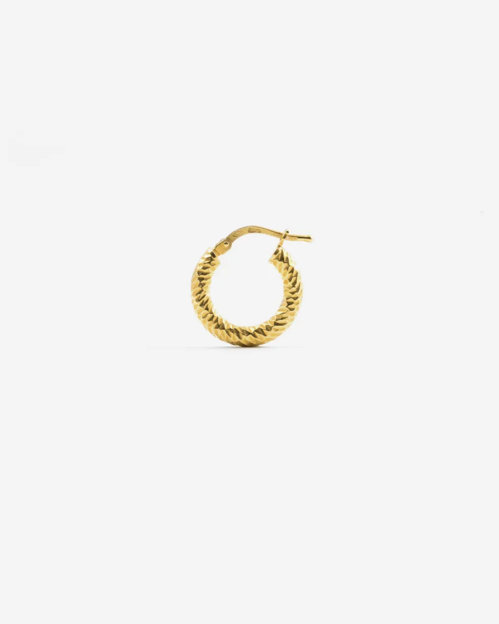 ORECCHINO DIAMOND HOOP PICCOLO PLACCATO ORO
