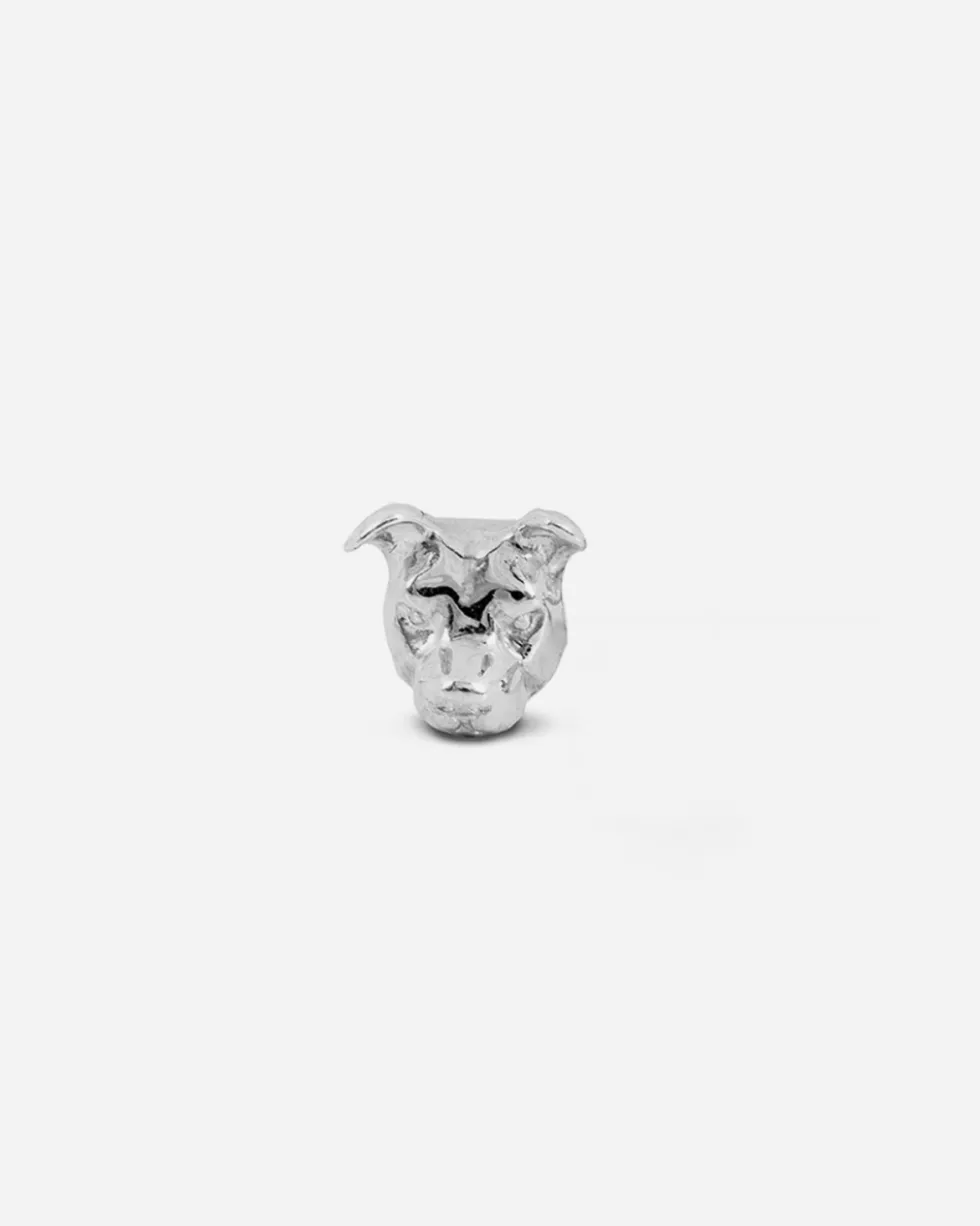 ORECCHINO DOG FEVER AMERICAN STAFFORDSHIRE IN ARGENTO