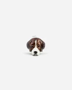 ORECCHINO DOG FEVER BEAGLE SMALTATO