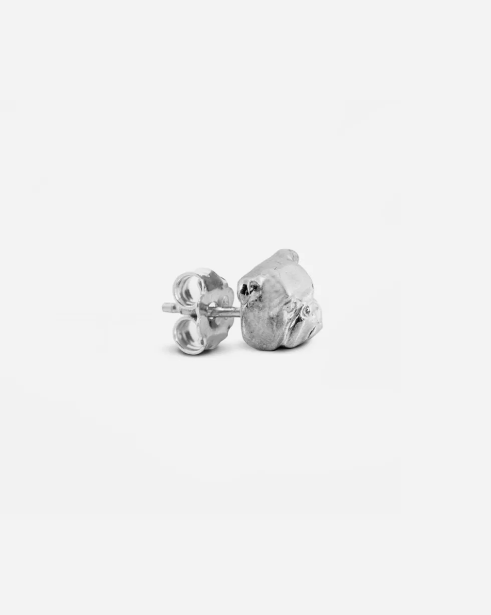ORECCHINO DOG FEVER BULLDOG INGLESE IN ARGENTO