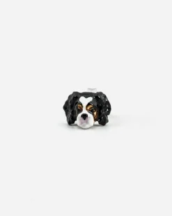 ORECCHINO DOG FEVER CAVALIER KING SMALTATO