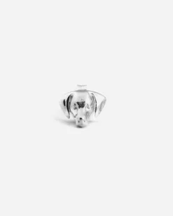 ORECCHINO DOG FEVER WEIMARANER IN ARGENTO