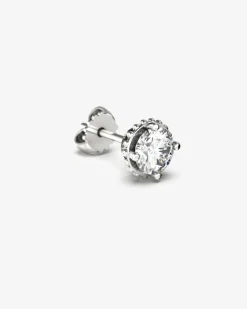 ORECCHINO PUNTO LUCE IN ORO CON DIAMANTE DA 0.7 ct