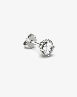 ORECCHINO PUNTO LUCE IN ORO CON DIAMANTE DA 0.5 ct