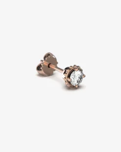 ORECCHINO PUNTO LUCE IN ORO CON DIAMANTE DA 0.3 ct