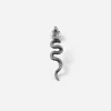 ORECCHINO SERPENTE VERTICALE IN ARGENTO