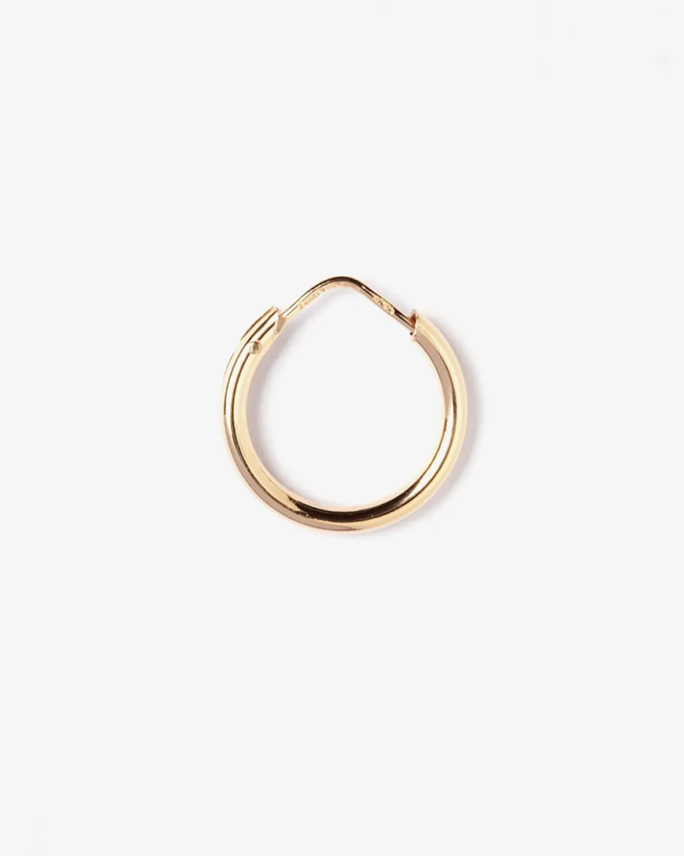 ORECCHINO SINGOLO CERCHIO IMPERNATO FILO TONDO 2,5 - 15MM / ORO ROSA LUCIDO