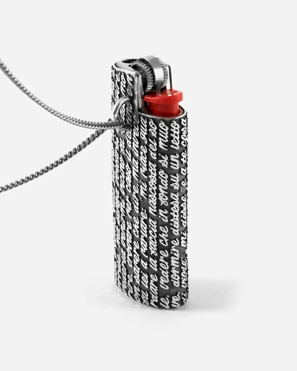 PENDENTE PORTA ACCENDINO LYRICS PERSONALIZZABILE
